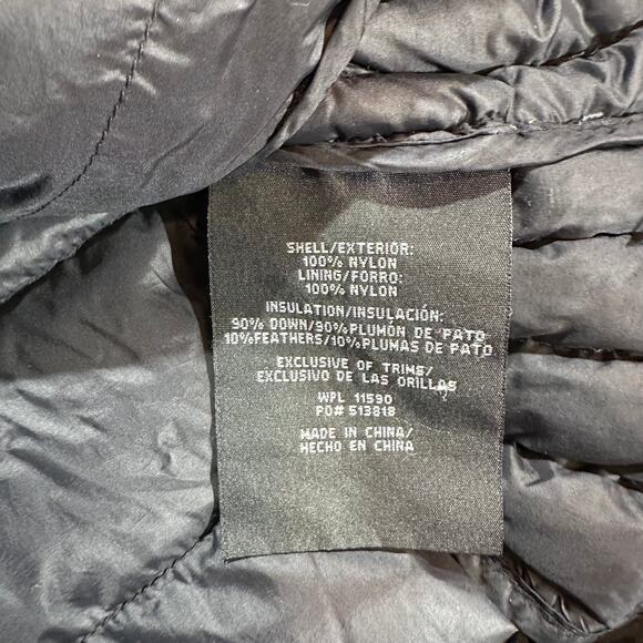 Dutch Bros Central Oregon Puffer Jacket Small Black Hooded Down Insulated Coat - Picture 7 of 10